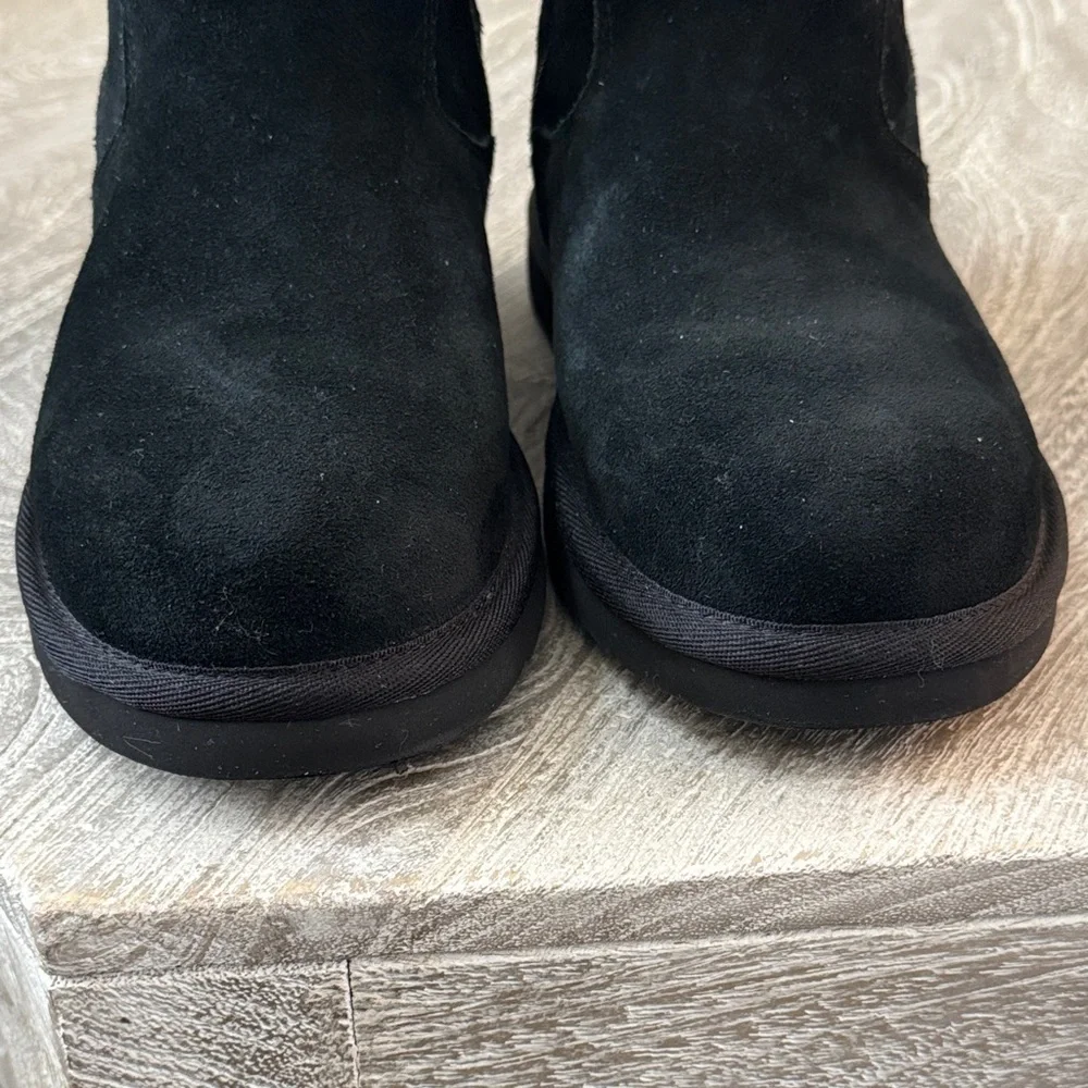 Like New UGG Black Winter Boots with Side Zip